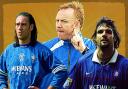 Mark Hateley, Alex McLeish and Marco Negri
