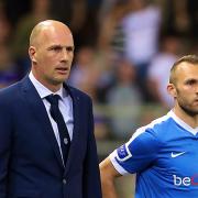 Philippe Clement, left, with Thomas Buffel