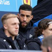 Connor Goldson on the bench at Hampden