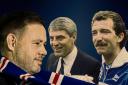 Rangers manager Michael Beale and former Ibrox bosses Walter Smith and Graeme Souness