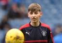 Billy Gilmour training with Rangers in 2017