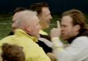Ally McCoist and Olly Murs were involved in a shouting match after the game