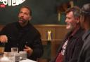 Rio Ferdinand and Roy Keane speaking on the podcast
