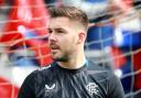 Jack Butland during his side's warm-up at Ross County