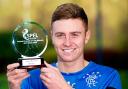 Lewis Macleod is awarded SPFL Championship Young Player of the Month Award for the month of October, 2014