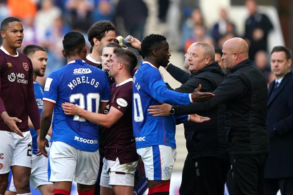Alfredo Morelos in Rangers touchline spat as he takes aim at Naismith