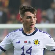 Billy Gilmour in action for Scotland