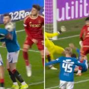 Kris Boyd and Chris Sutton clashed over the handball claim