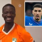 Mohamed Diomande was sent a word of warning by Rangers team-mate Leon Balogun