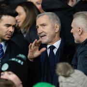 Graeme Souness at Celtic Park alongside James Bisgrove