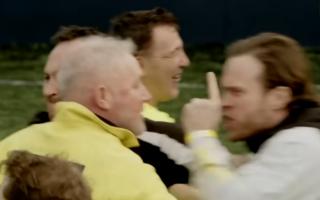 Ally McCoist and Olly Murs were involved in a shouting match after the game