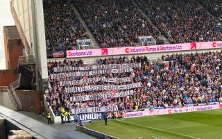 The banners held up by the Union Bears